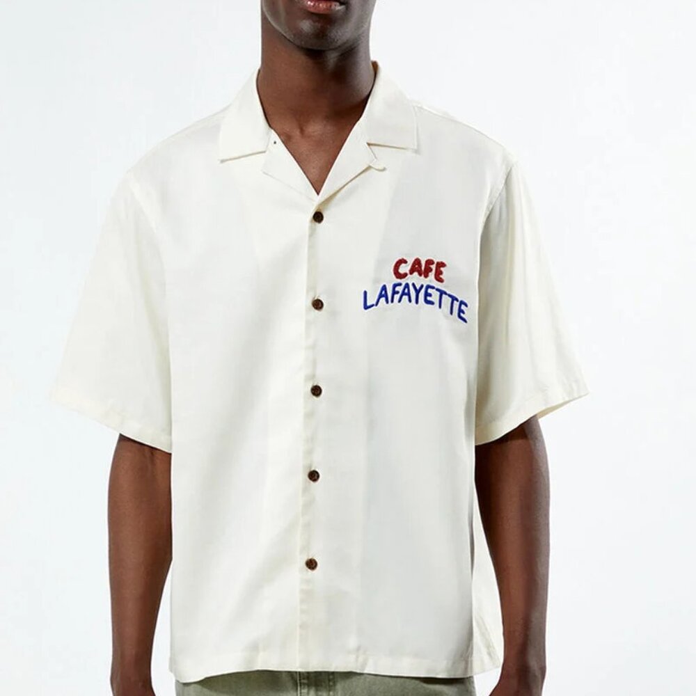 NWT!! Pacsun Tencel Graphic Oversized Camp Shirt - S